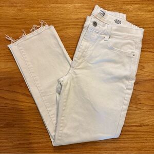 Perfect Condition! High Rise Slim Straight White Denim Size 4